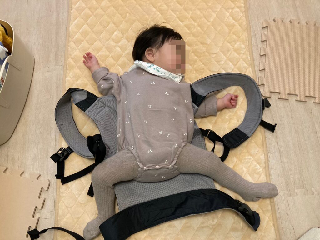 寝たまま下ろすのにも成功。背中スイッチ発動せず。